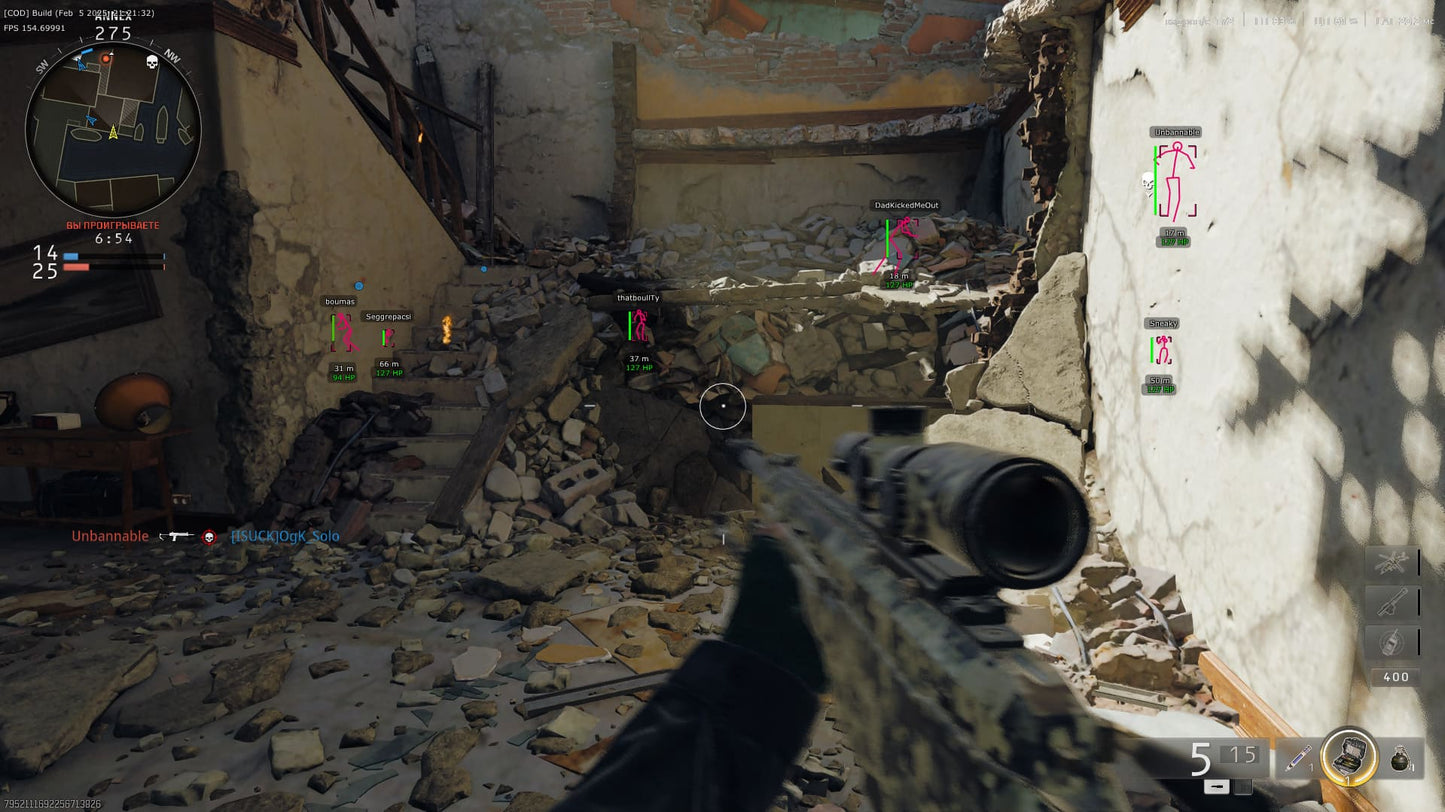 Cheat HYPER VISOR for COD:BO6 - WARZONE